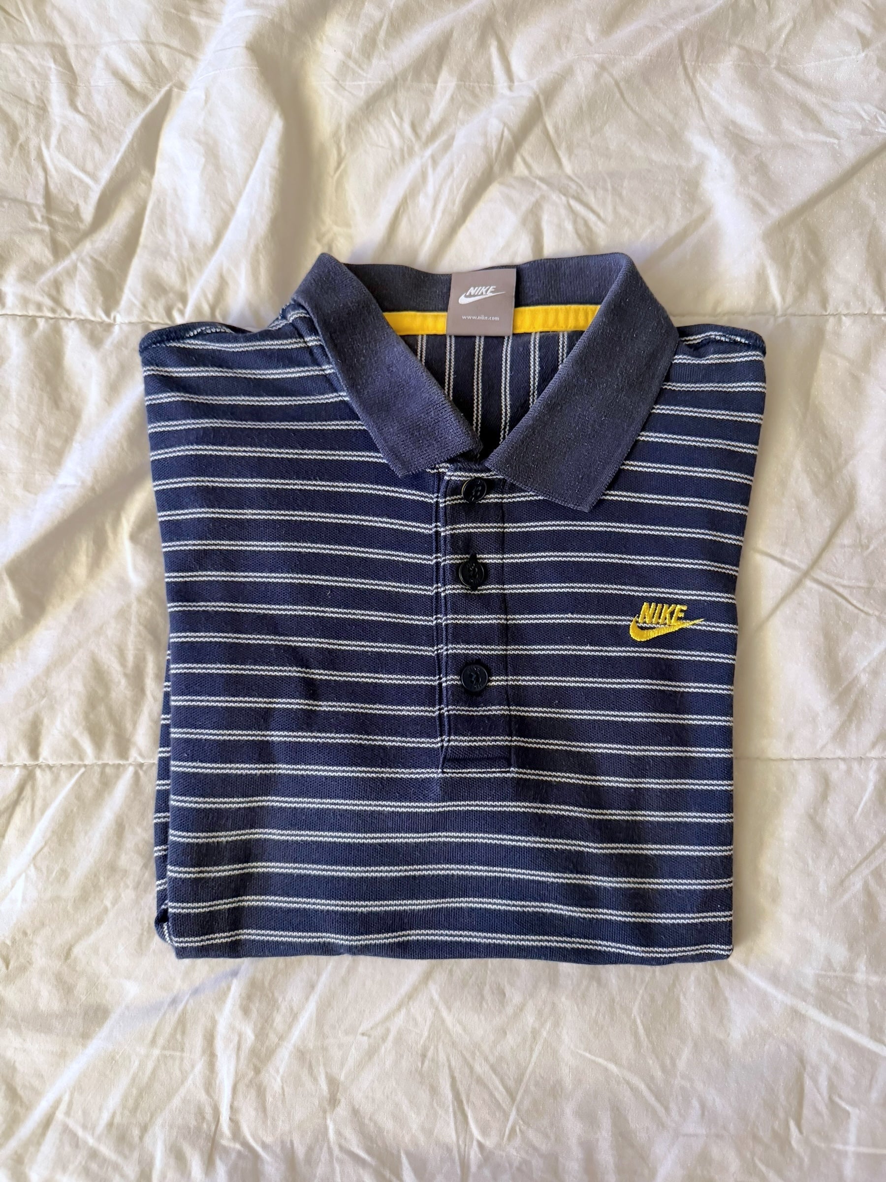 00's Nike Striped Polo Shirt